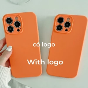 Ốp Silicon Màu Cam Sâu Cho iPhone 17 / 16 / 15 / 14 / 13 / 12 / 11 / Pro max / Plus Chống Rơi Bảo Vệ