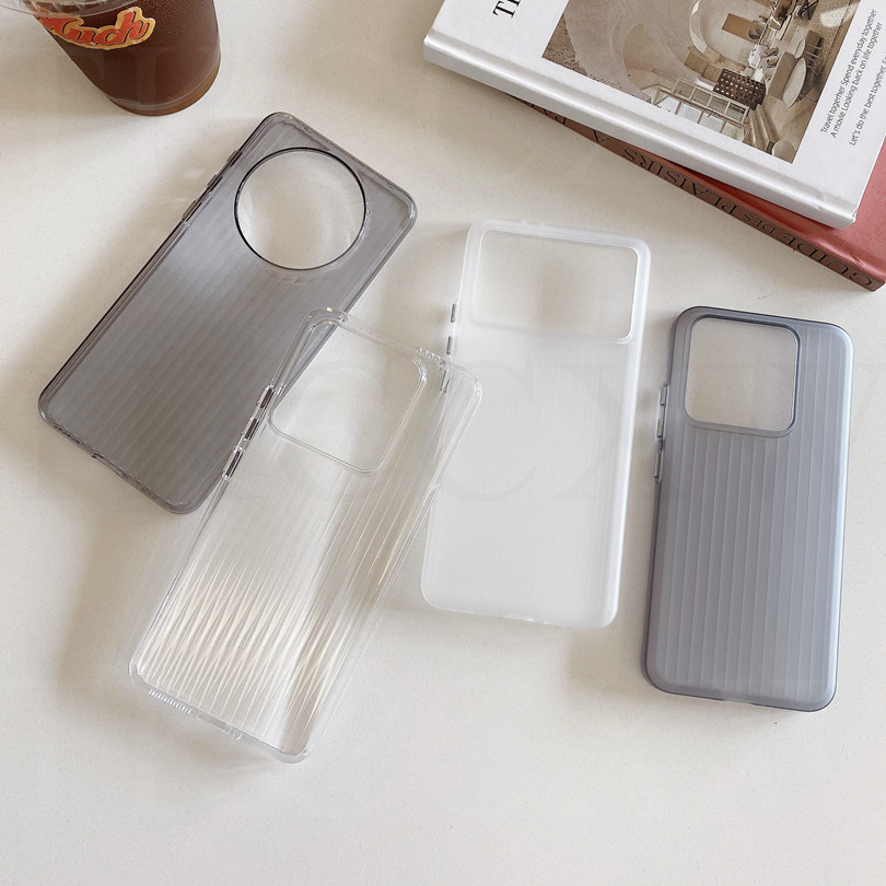 Ốp Điện Thoại Từ Tính Mềm Mờ Cho Xiaomi 14 13 Ultra 13 14 13T Pro Poco F5 F6 Pro Ốp Lưng Silicon Trong Suốt Chống Sốc