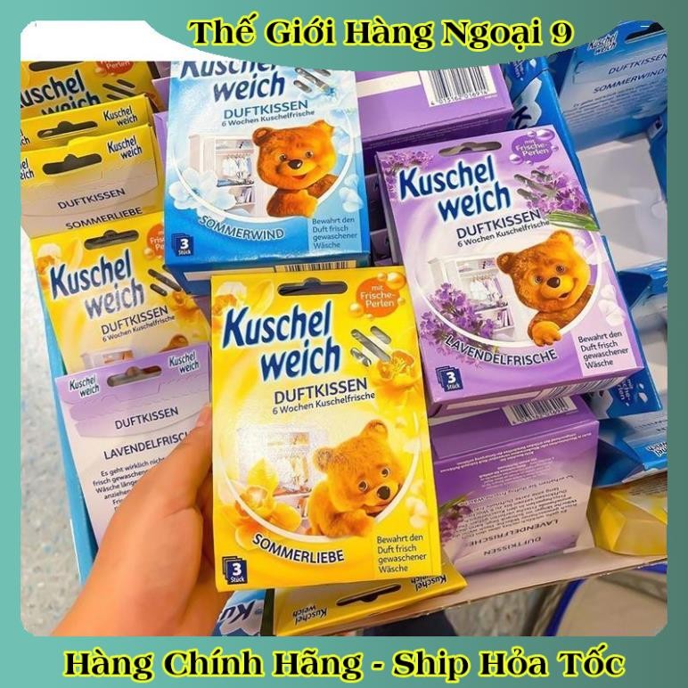 [auth] Túi thơm tủ quần áo cho bé Kuschel weich hình gấu trẻ em an toàn - Nội địa Đức đủ Bill [Hot]