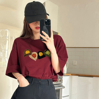 HIIXIIVI Mới Áo Thun Unisex Tay Ngắn Plus Size M-5XL In Tee Baggy Nam Nữ Cổ Tròn Rời