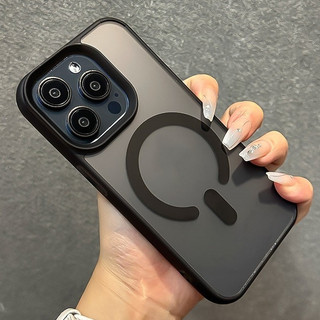 Ốp Điện Thoại Mềm Từ Tính Màu Kẹo Mờ Sang Trọng Cho iPhone 15 14 13 12 11 Pro Max 15 Plus Ốp Lưng Bảo Vệ Ống Kính Máy Ảnh Ốp Lưng Chống Sốc Vỏ iPhone