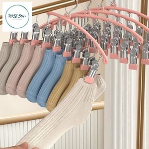 Móc Phơi Treo Đồ Đa Năng Dùng Treo Tất, Quần Áo Trẻ Nhỏ Có Khóa Chống Gió