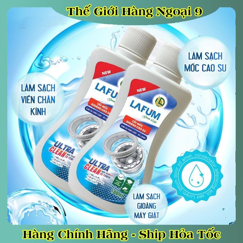Tẩy mốc gioăng cao su LAFUM loại bỏ nấm mốc trên bề mặt cao su máy giặt tủ lạnh, silicon, nhựa.