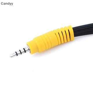NDY 1Pc 3.5mm aux nam âm thanh nổi sang 3 nữ video âm thanh AV cáp chuyển đổi N