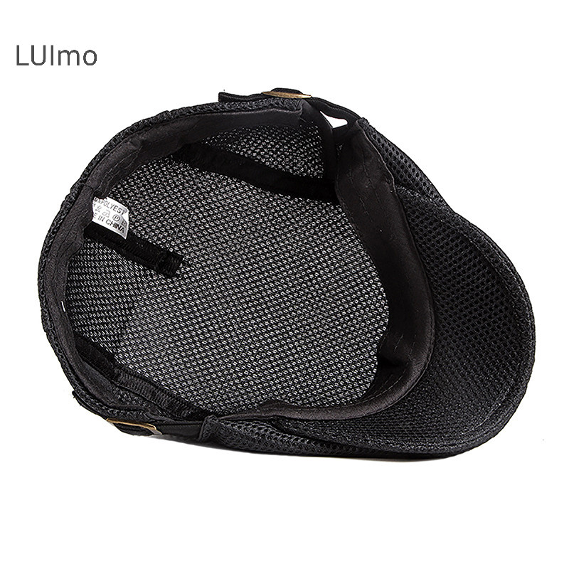 Luimo 1Pc Nam Mũ Nồi Mũ Cho Mũ Phẳng Mũ Lưới Thoáng Khí Mũ Golf SBS