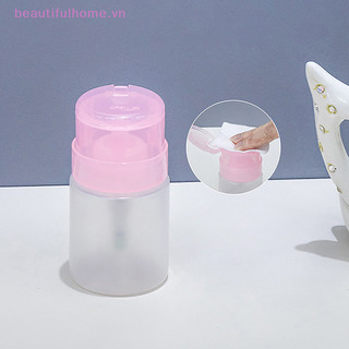 [Beautifulhome] Máy bơm ép rỗng 60ML Nhựa có thể khóa được Móng tay chống rò rỉ Ba Lan Tẩy chai ép Dụng cụ trang điểm Lưu trữ chất lỏng [làm đẹp]