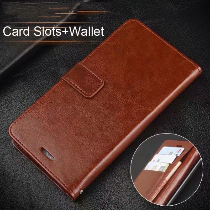 Ốp Lật Realme C67 C63 C61 C65 C53 C51 C55 Note 50 V50 V50s C30 C30s C33 C31 V30 V30T V20 12X 12 11 10 9 9i GT Neo 6 SE Pro Plus 5G Vintage Ví Da Khe Cắm Thẻ Điện Thoại Bao da