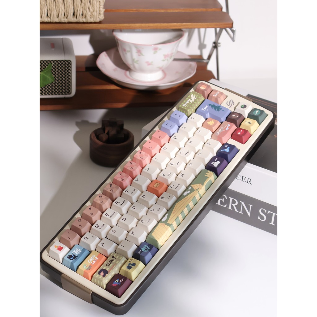 URE Magical Animals Keycaps PBT cherry / MOA Profile dày 1.7mm Bộ Keycaps dễ thương cho MX Switch Bàn phím cơ | BigBuy360 - bigbuy360.vn