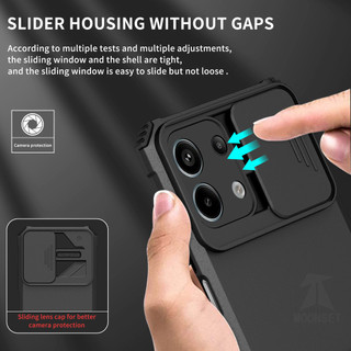 Dành Cho Redmi Note 13 Pro 5G Ốp Lưng Có Trượt Camera Chân Đế Chống Sốc Bảo Vệ Siêu Mỏng