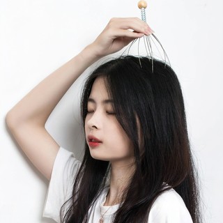 Dụng cụ massage đầu bạch tuộc Cây mát xa da đầu vật lý giá rẻ SUNND