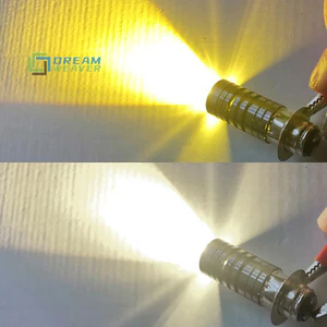Bóng đèn pha hai màu đa năng 12V P15D H6 PX15D LED Đèn pha xe máy H6 Xe tay ga Xe máy mới