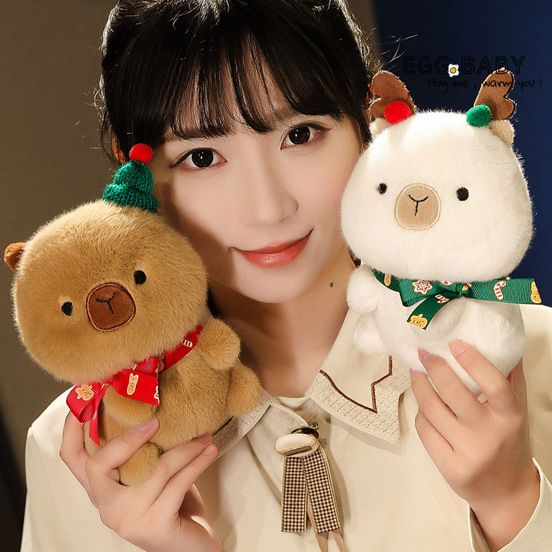 Giáng Sinh capybara Trái Cây Hòa Bình Sang Trọng Đồ Chơi capybara Cây Giáng Sinh Dễ Thương Ngày Lễ Búp Bê Quà Tặng Cho Bạn Bè Trang Trí Ngày Lễ