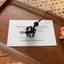FUJIOU Lucky Cat Braid Rope Mặt dây chuyền, Đá Bạc Obsidian Cat Bag Charms, Sáng Tạo May Mắn Dệt Dây Đáng Yêu Xe Móc Chìa Khóa Dành Cho Nam Nữ