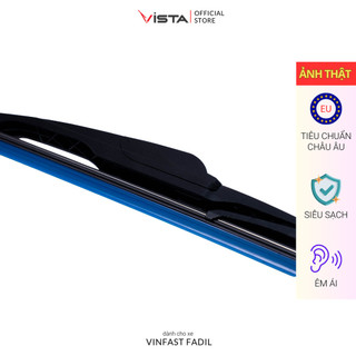 Bộ Gạt Mưa Vista Kính Hậu Cho Xe Ô Tô Vinfast Fadil - Lưỡi Silicon - Tiêu Chuẩn Châu Âu - Siêu Sạch - Siêu Bền