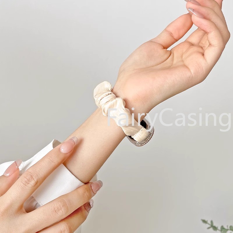 Vòng đeo tay dây đeo đồng hồ Nylon phổ biến cho Xiaomi Mi Band 10 8 9 NFC Vải mềm đàn hồi Scrunchie Dây đeo cổ tay thay thế