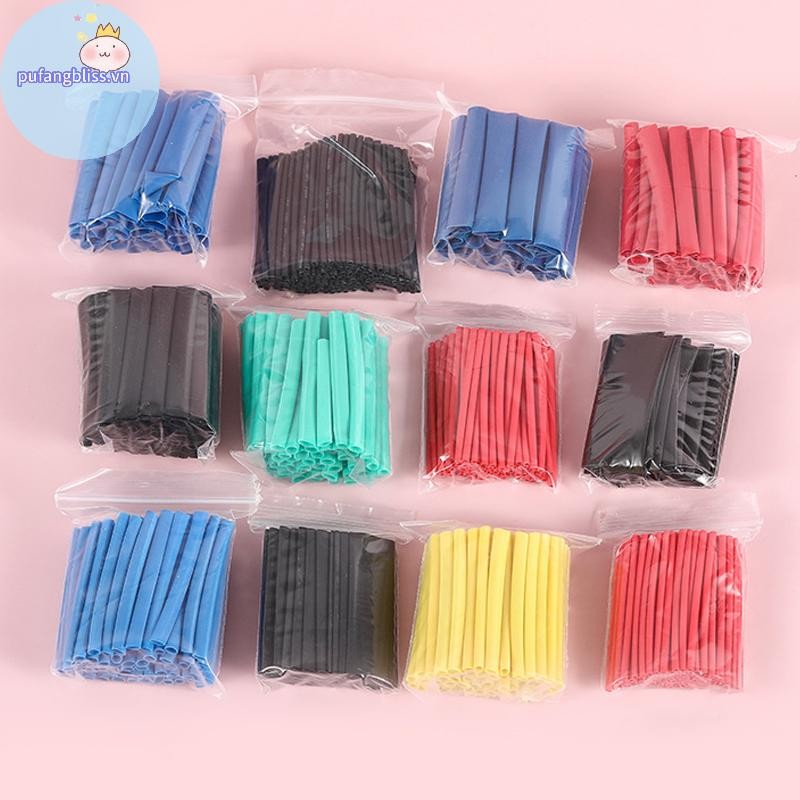 Pufangbliss 328 Chiếc Polyolefin Cách Nhiệt Ống Co Nhiệt Ống Tay Bọc Dây Phân Loại Ống Co Bọc Dây Cáp Bộ Nóng VN