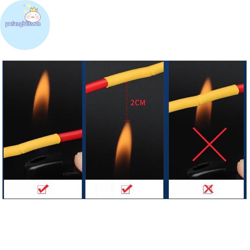 Pufangbliss 328 Chiếc Polyolefin Cách Nhiệt Ống Co Nhiệt Ống Tay Bọc Dây Phân Loại Ống Co Bọc Dây Cáp Bộ Nóng VN