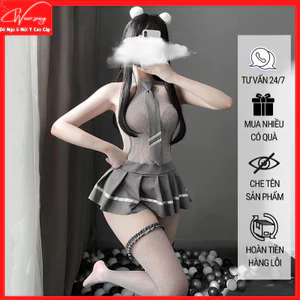 Đồ Lót Sexy Ngọt Ngào Đồng Phục Học Sinh Quyến Rũ Một Mảnh CPL04[CWEAR.SEXY]