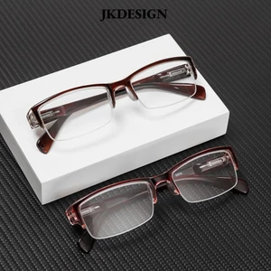Kính đọc sách JKDESIGN + 1.00 ~ + 4.00 Kính mắt siêu nhẹ bản lề lò xo