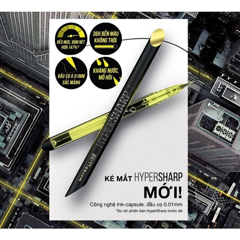 Bút Kẻ Mắt Maybelline Hyper Sharp Liner Extreme Sắc Mảnh 0.4g