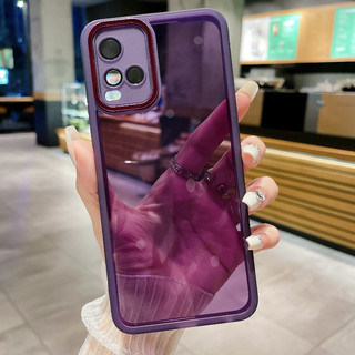 VIVO V20 V21E V2061 Y73 V2059 V2146 V2212 V2168 Phim bảo vệ ống kính máy ảnh Vỏ mềm trong suốt mạ điện