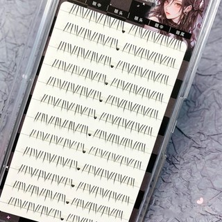 IOIIK Lông mi giả Diy Phần mở rộng lông mi riêng lẻ Nhanh chóng và dễ dàng DIY Wispy Manga Nối mi