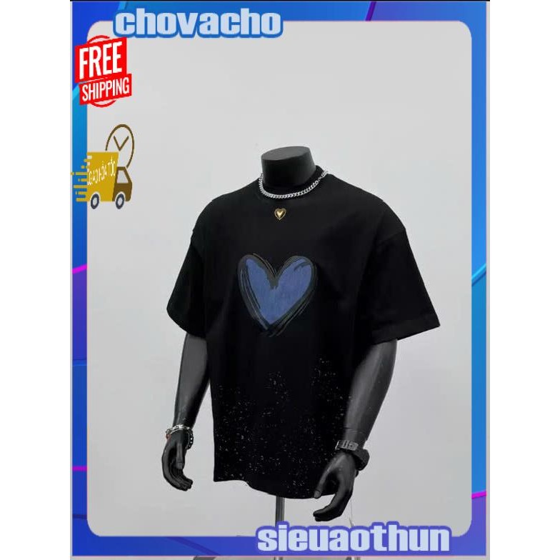 Áo thun Stee Cổ tròn COLOR HEART Localbrand ICVCVNI Unisex