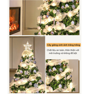 Cây Thông Noel Xanh Phụ Kiện Đầy Đủ Kèm Thảm Lông Từ IKEA Mama Cao 1.5m 1.8m 2.1m