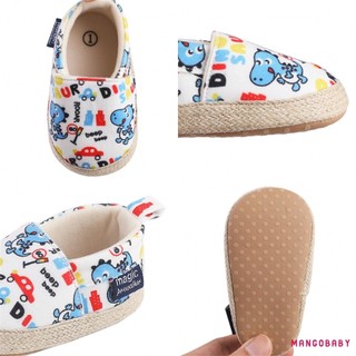 Mg-baby Boy Girl Giày Khủng Long In Ngón Chân Đóng Giày Đi Bộ Giày Slip On Cho Mùa Xuân Thu