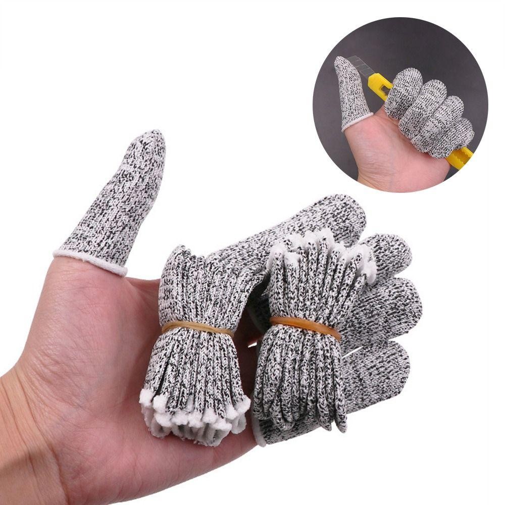 NEAVERLER 10 Miếng Che Ngón Tay Chống Cắt, Bảo Vệ Ngón Tay Linh Hoạt Bền Đẹp, Tay Bảo Vệ An Toàn Cao Cấp Đa Năng