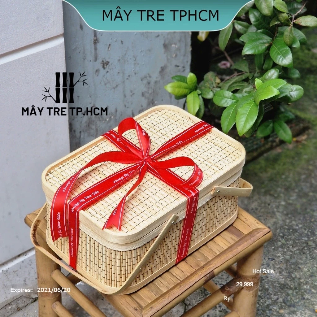 Hộp quà mây tre, hộp quà thủ công, hộp quà tặng, giỏ tre hộp quà tặng các dịp lễ tết