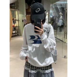 Hiixiivi [Mới 100% Cotton] Áo thun dài tay Oversize Nữ Baggy Áo dáng rộng dành cho nữ Áo Ootd 2025 độc đáo