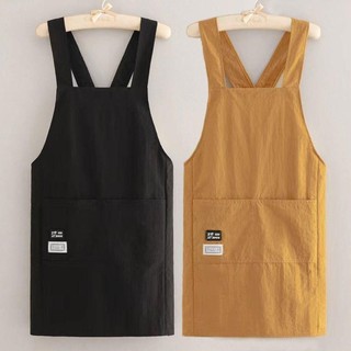 Tạp dề WOOLYNOOK, Smock nhà bếp chống bẩn không tay, Dây đeo chéo phong cách, không thấm nước, cho bồi bàn/phục vụ