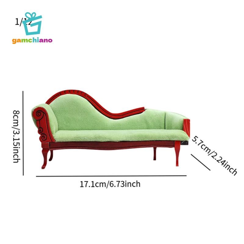 Gamchiano Tỉ Lệ 1: 12 Nhà Búp Bê Mini Sofa Mô Phỏng Nội Thất Nhà Búp Bê Cho Phòng Mini