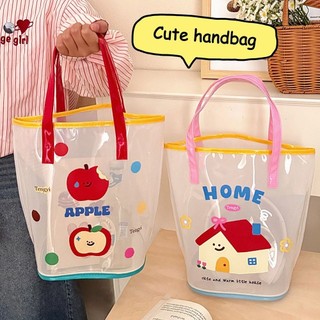 Túi xách WOAY, Túi đi biển chống nước hoạt hình, Túi đeo vai nhựa PVC trong suốt dễ thương