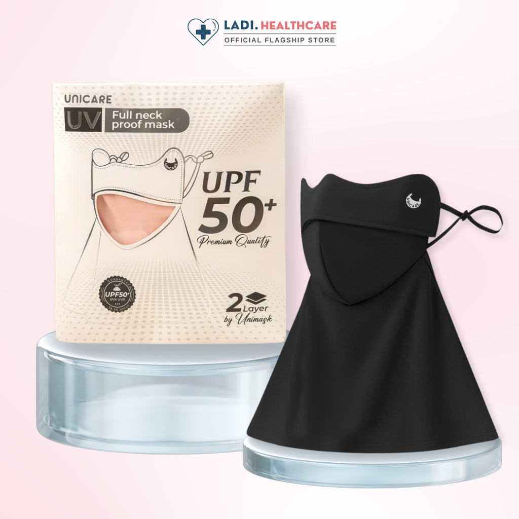 Khẩu trang vải chống nắng Unicare Trùm Cổ Proof Mask, thiết kế cải tiến chống nắng tối ưu
