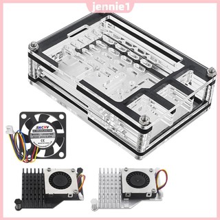 Ốp lưng acrylic trong suốt Hỗ trợ Bộ làm mát hoạt động chính thức Hộp bảo vệ vỏ bọc acrylic 9 lớp cho Raspberry Pi 5 4GB / 8GB [jennie1.vn]
