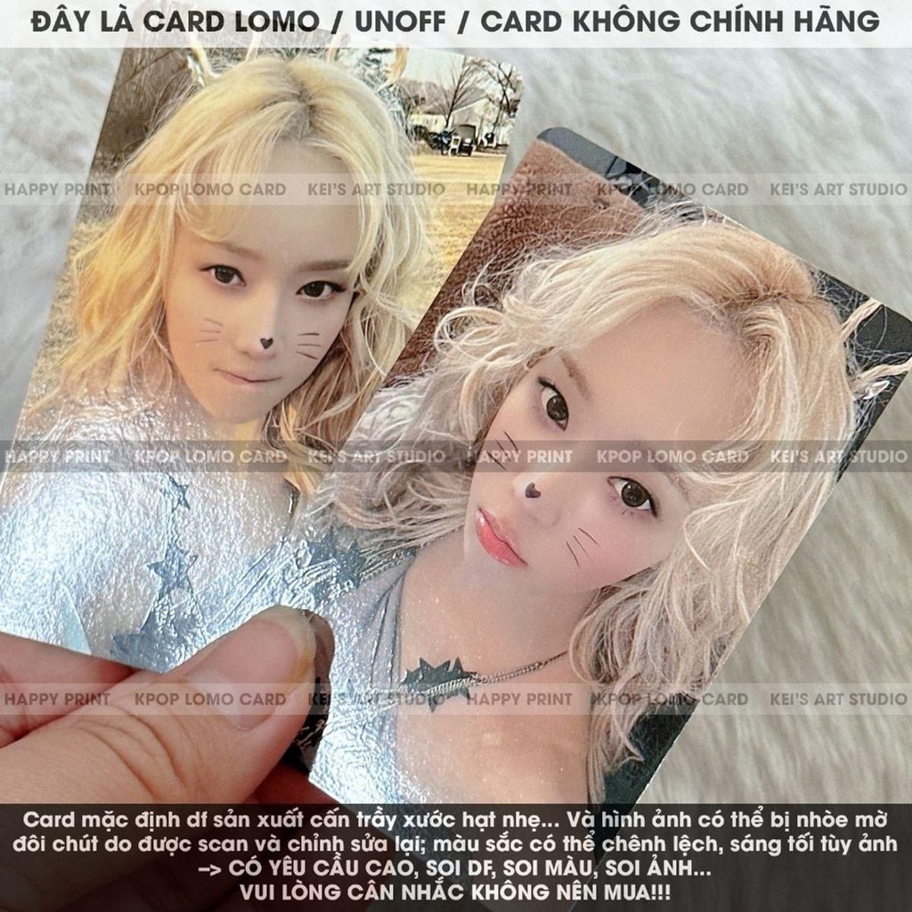 [CARD LOMO] Thẻ ảnh photocard A.E.S.P.A Album thứ 2 (Armageddon): Karina, Giselle, Winter và Ningning card fansite