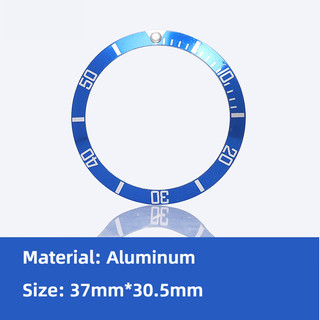 37 * 30.5mm Mặt Đồng Hồ Nhôm Vòng Viền Chèn Vòng Đồng Hồ Nam Phụ Kiện Thay Thế Đồng Hồ Mặt Đồng Hồ Viền Dụng Cụ Sửa Chữa