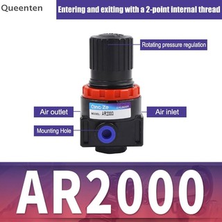 Queenten AR2000 Máy Nén Khí Điều Chỉnh Áp Suất Van Giảm Điều Khiển Không Khí Máy Nén Giảm Điều Chỉnh Van QT