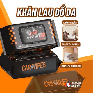 Khăn Ướt Lau Nội Thất Ô Tô Làm Sạch & Bảo Vệ, Bảo Dưỡng Và Làm Bóng Nội Thất Ô Tô, Vệ Sinh Đồ Da, Giày,Túi Túi, Áo Da