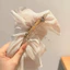 Nơ Tóc AWNGD, Kẹp Tóc Nơ Lớn Màu Trơn, Voan Thời Trang Thanh Lịch Shimmering Lưới Lò Xo Kẹp Kẹp Cho Bé Gái Nữ