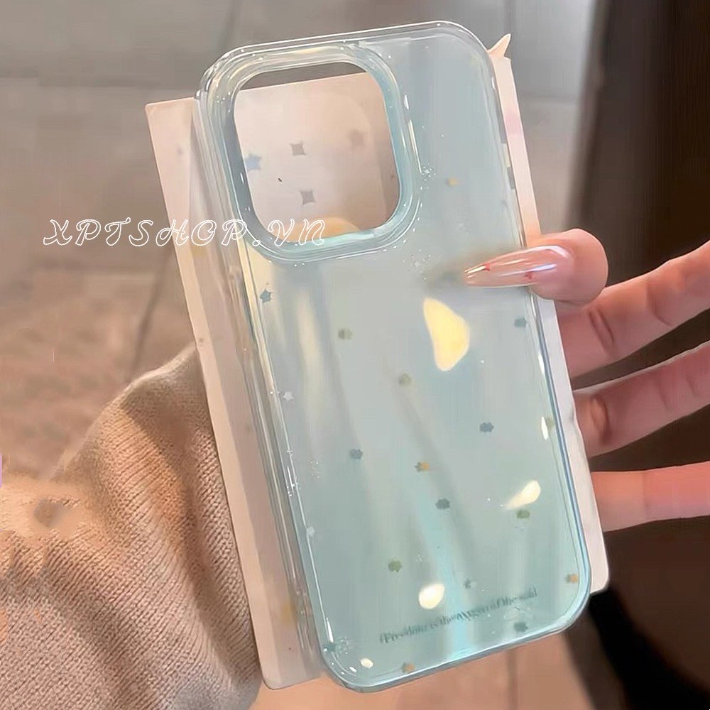 Ốp Điện Thoại Ngôi Sao Cho iPhone 17 Pro Max 17Air 16 Plus 15 14 13 12 11 Vỏ Bảo Vệ Chống Sốc