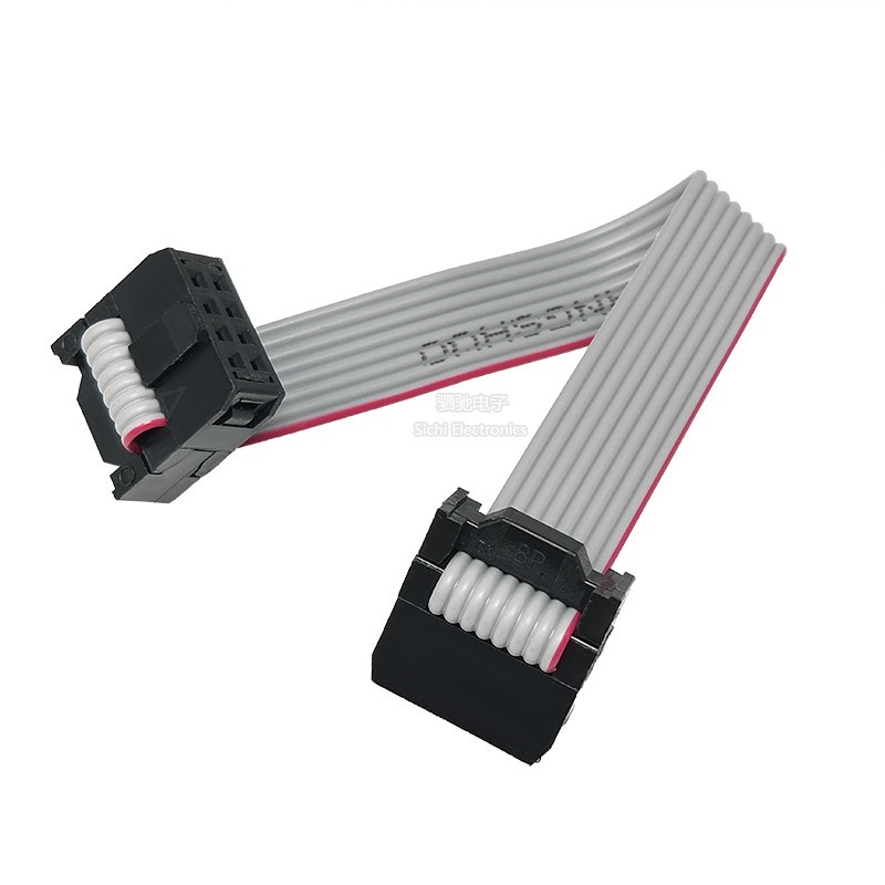 Cáp phẳng FC màu xám 10P / 16P / 20P / 26P Pitch 2.54MM Cáp phẳng màu xám Kết nối màn hình LED Cáp tải xuống JTAG