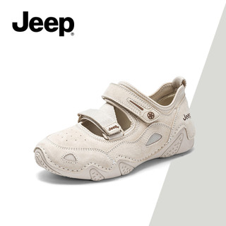Giày thể thao nữ cổ điển Jeep - Đen trắng, thoáng khí, đa năng Giày thể thao Mary Janes thông thường
