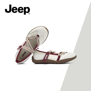 Giày đế mềm Mary Jane đế mềm cổ điển mới của JEEP dành cho nữ - Giày thường cổ thấp, Giày trượt nhẹ lấy cảm hứng từ ba lê, Trang phục hàng ngày thanh lịch