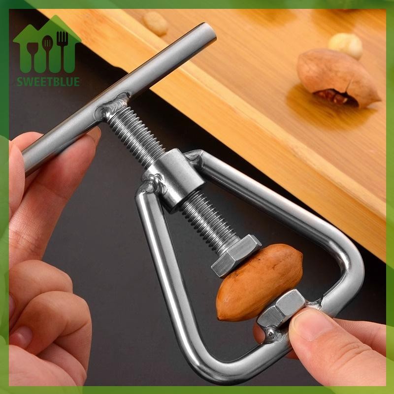 SWEET Đa Năng Hướng Dẫn Sử Dụng Đai Ốc Dụng Cụ Mở Cracker Máy Quả óc chó Dụng Cụ Nhà Bếp Thép Sheller Đai Ốc Macadamia Phụ Kiện n