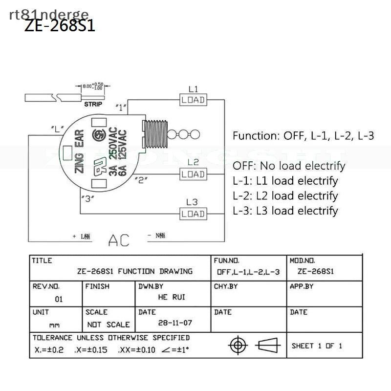 Quạt trần màu đỏ 4 dây Ge 3 tốc độ ZE-268S6 Quạt kéo điều khiển tốc độ n