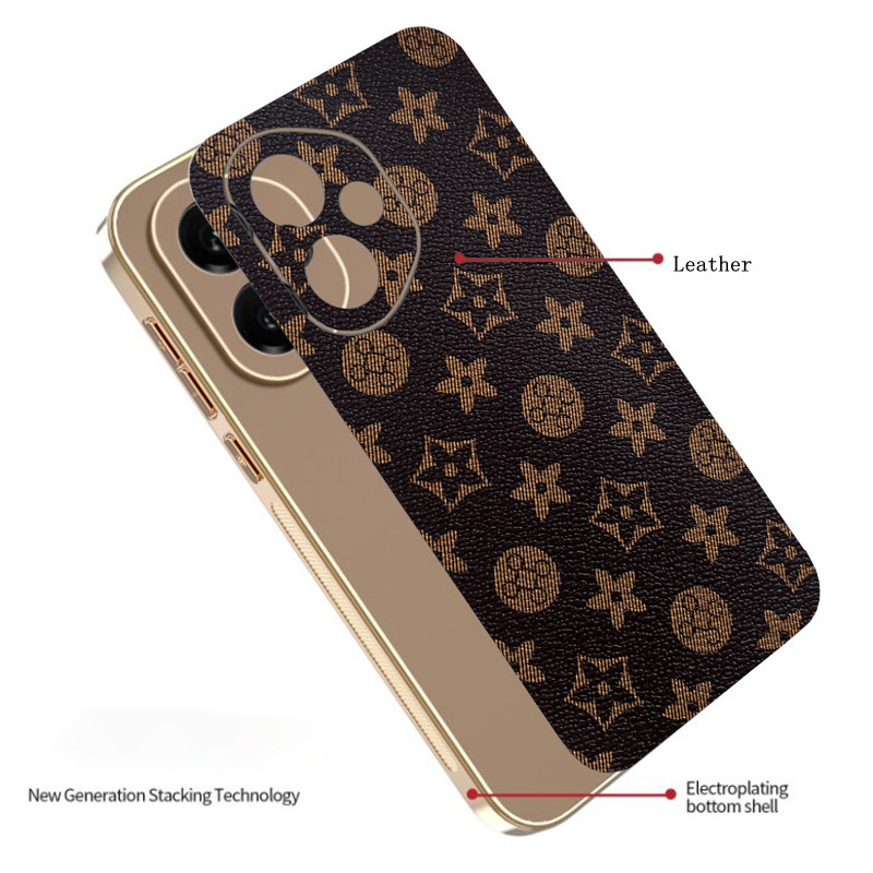 Ốp Lưng Cho Honor 400 Pro 400Lite Thời Trang Cổ Điển Da Thời Trang Mạ Điện TPU Edge Chống Rơi Vỏ Điện Thoại