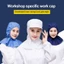 Mũ choàng không bụi CATIYAHA, Mũ bảo vệ cổ màu trơn chống bụi, Xưởng nắp xưởng thoáng khí